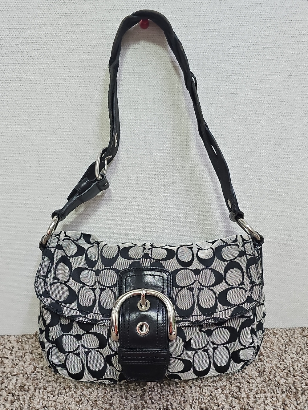 COACH 11862 SOHO SIGNATURE FLAP SHOULDER BAG BFPM-08-041